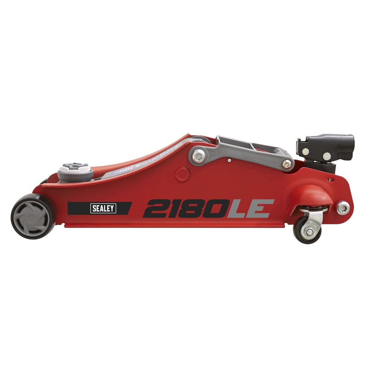 Sealey 180° Handle Low Profile Short Chassis Trolley Jack 2 Tonne - Red - Image 4