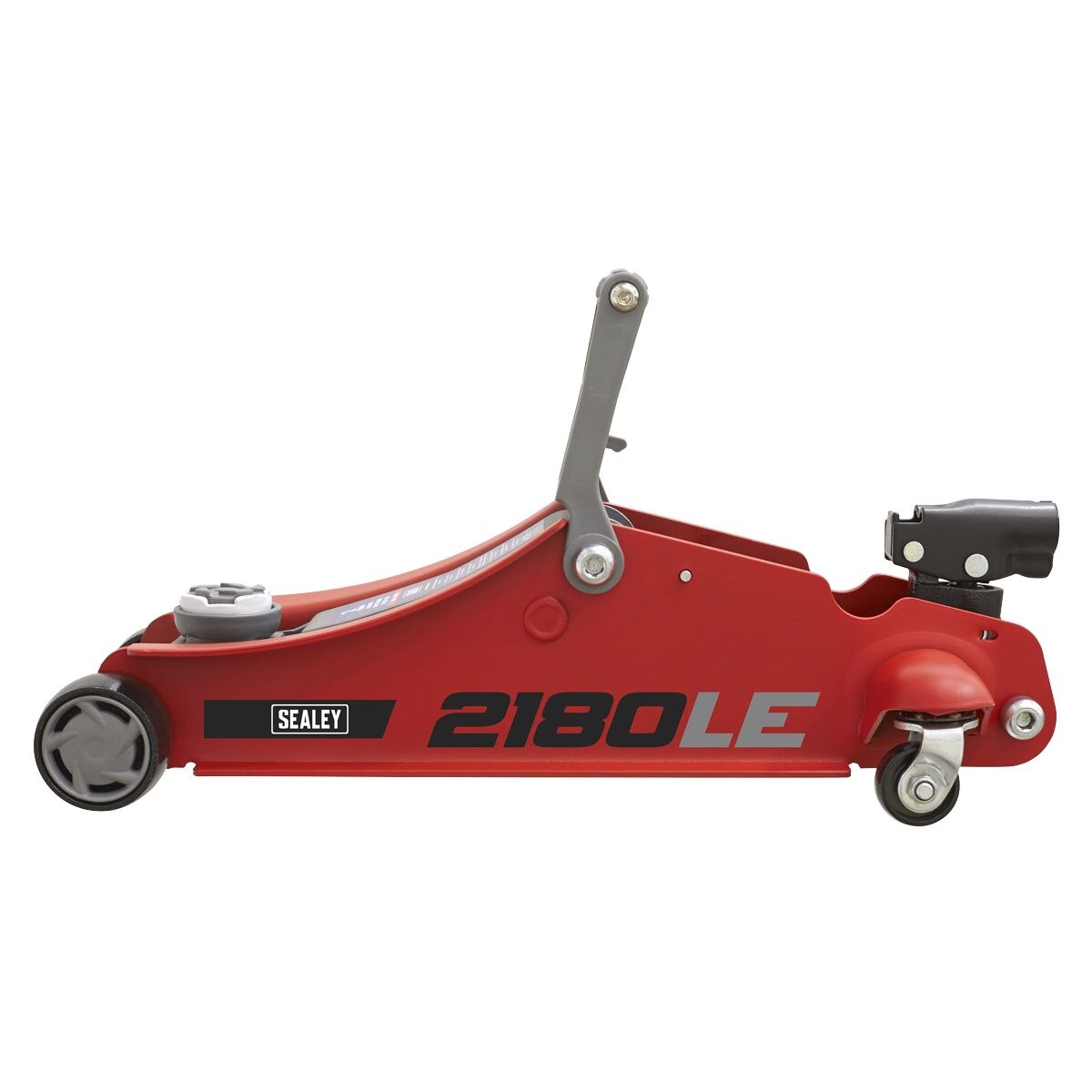 Sealey 180° Handle Low Profile Short Chassis Trolley Jack 2 Tonne - Red - Image 7
