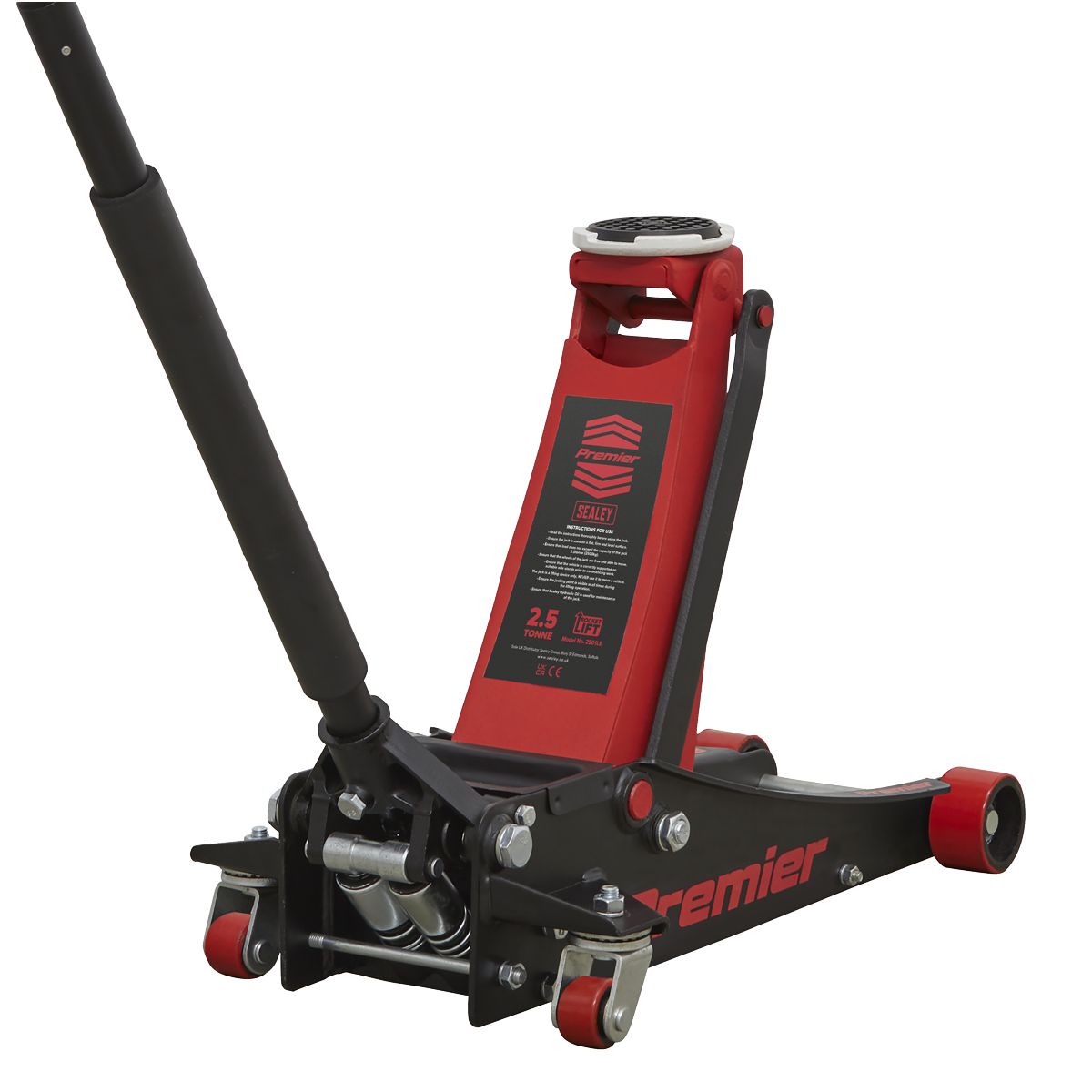 Sealey Premier Low Profile Trolley Jack with Rocket Lift 2.5 Tonne - Image 1