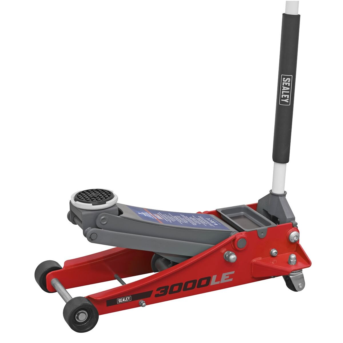 Sealey Low Profile Trolley Jack with Rocket Lift 3 Tonne - Red - Image 8