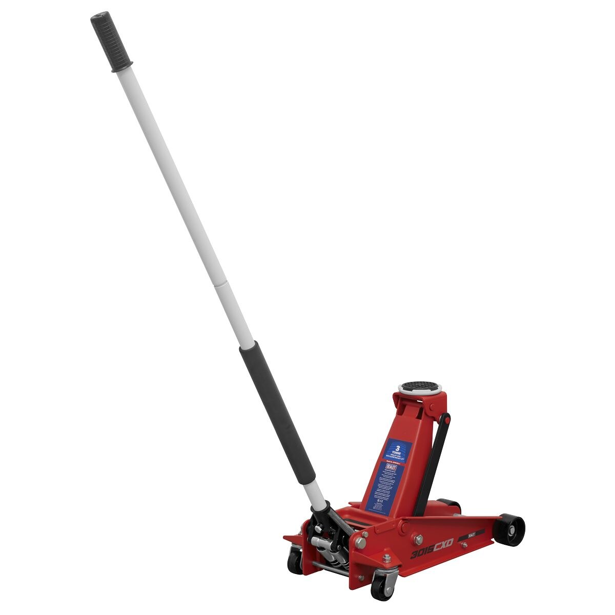 Sealey Trolley Jack with Super Rocket Lift 3 Tonne - Image 2