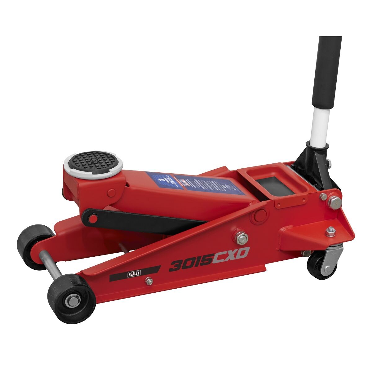 Sealey Trolley Jack with Super Rocket Lift 3 Tonne - Image 3