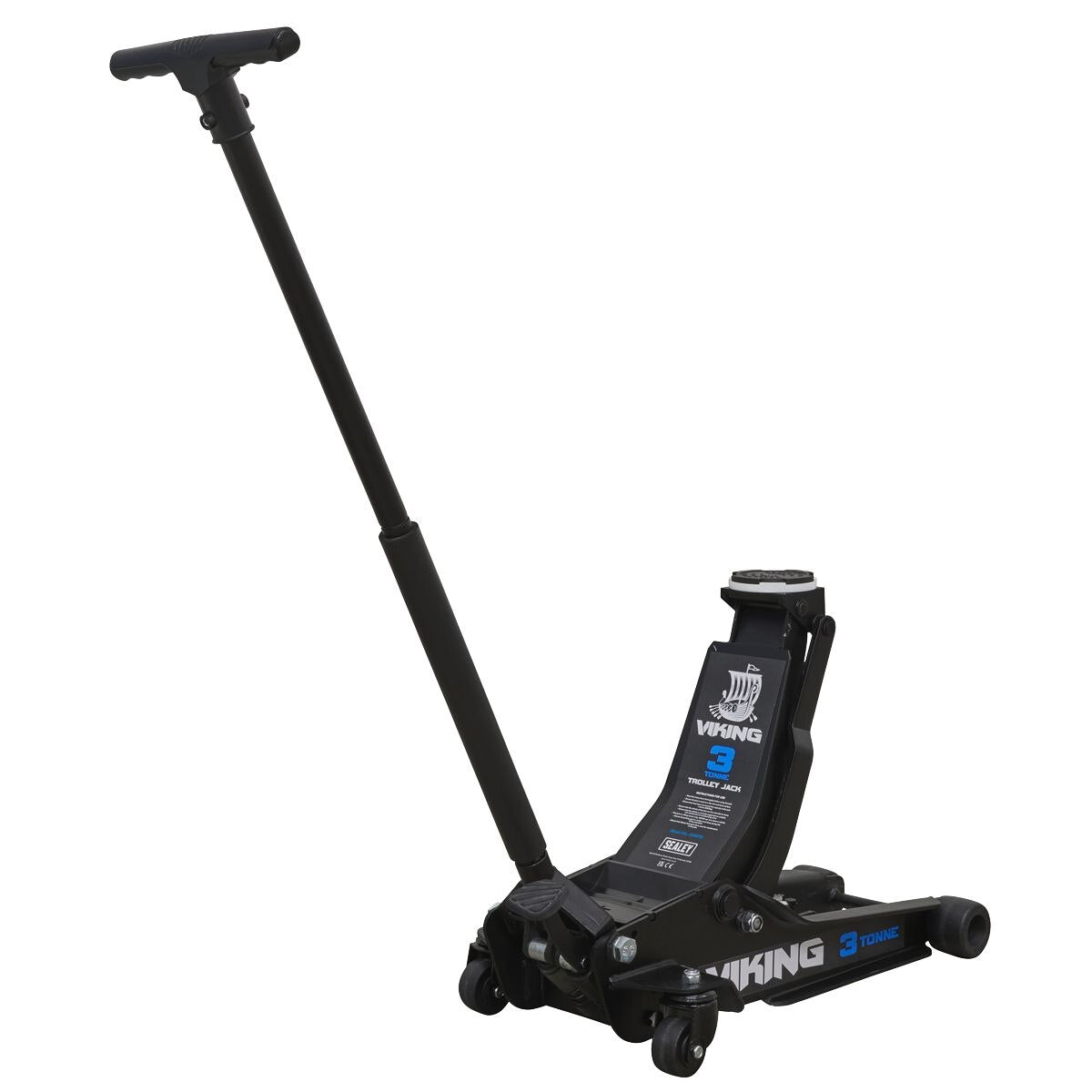 Sealey Viking Low Profile Professional Trolley Jack with Rocket Lift 3 Tonne - Image 2