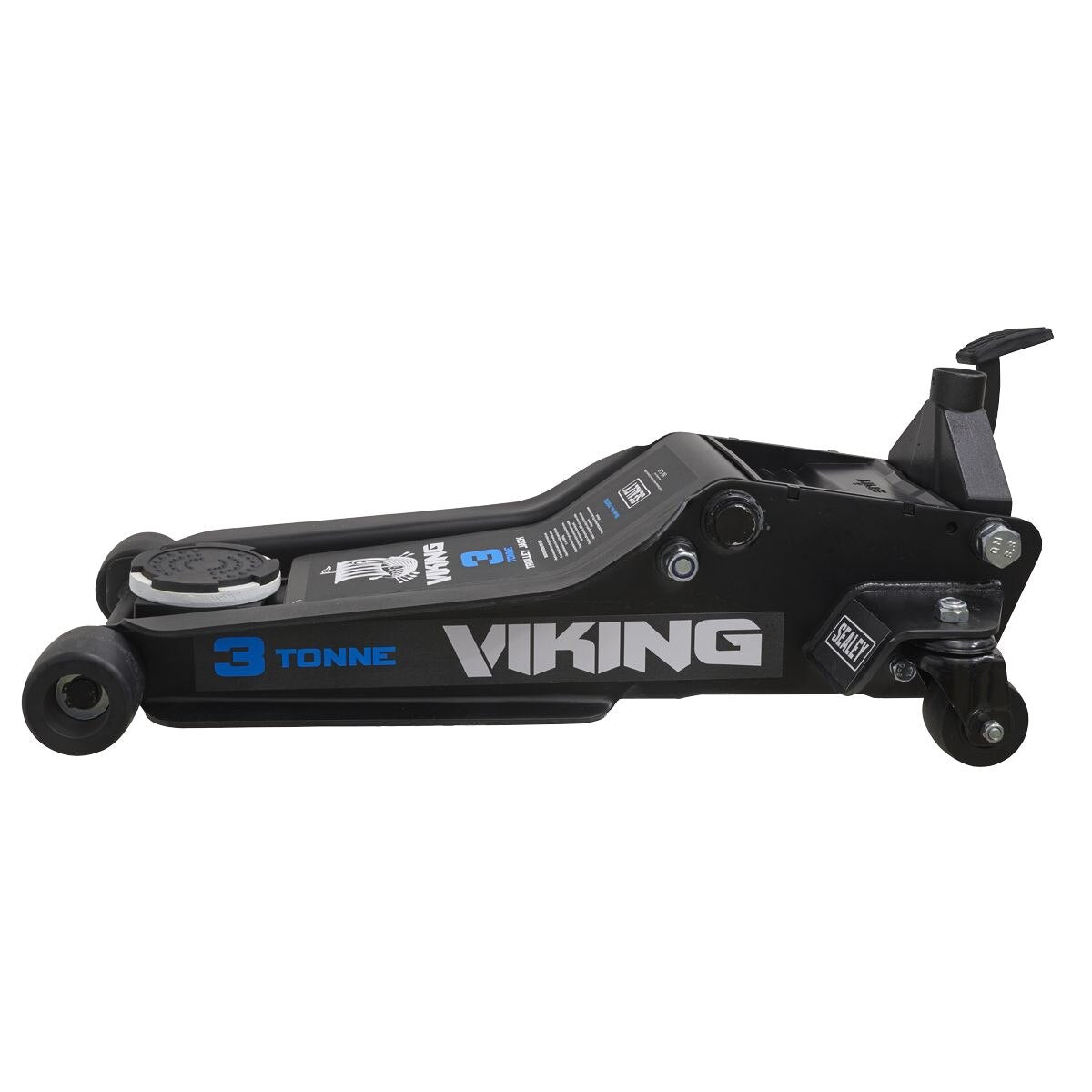 Sealey Viking Low Profile Professional Trolley Jack with Rocket Lift 3 Tonne - Image 4