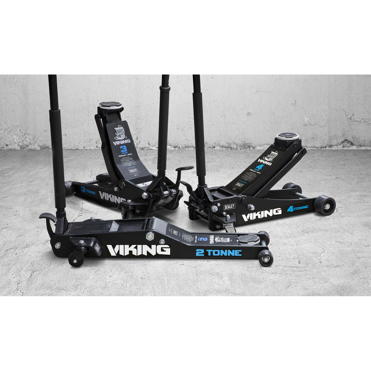 Sealey Viking Low Profile Professional Trolley Jack with Rocket Lift 3 Tonne - Image 7
