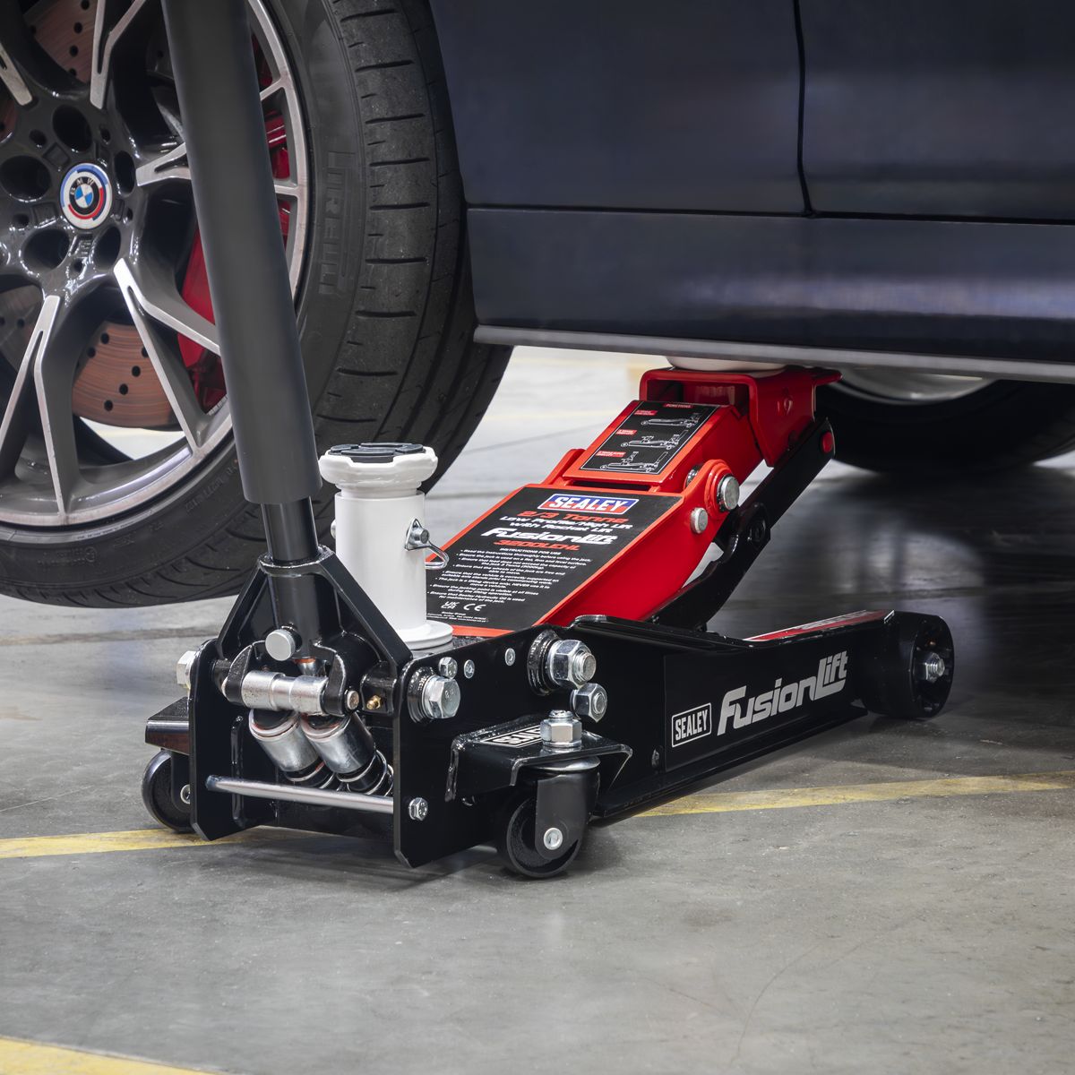 Sealey Low Profile High Lift Trolley Jack with Rocket Lift 2 & 3 Tonne - Image 8