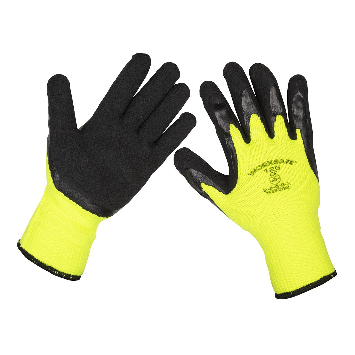 Sealey Worksafe Thermal Super Grip Gloves, Large - Pack of 120 Pairs - Image 1
