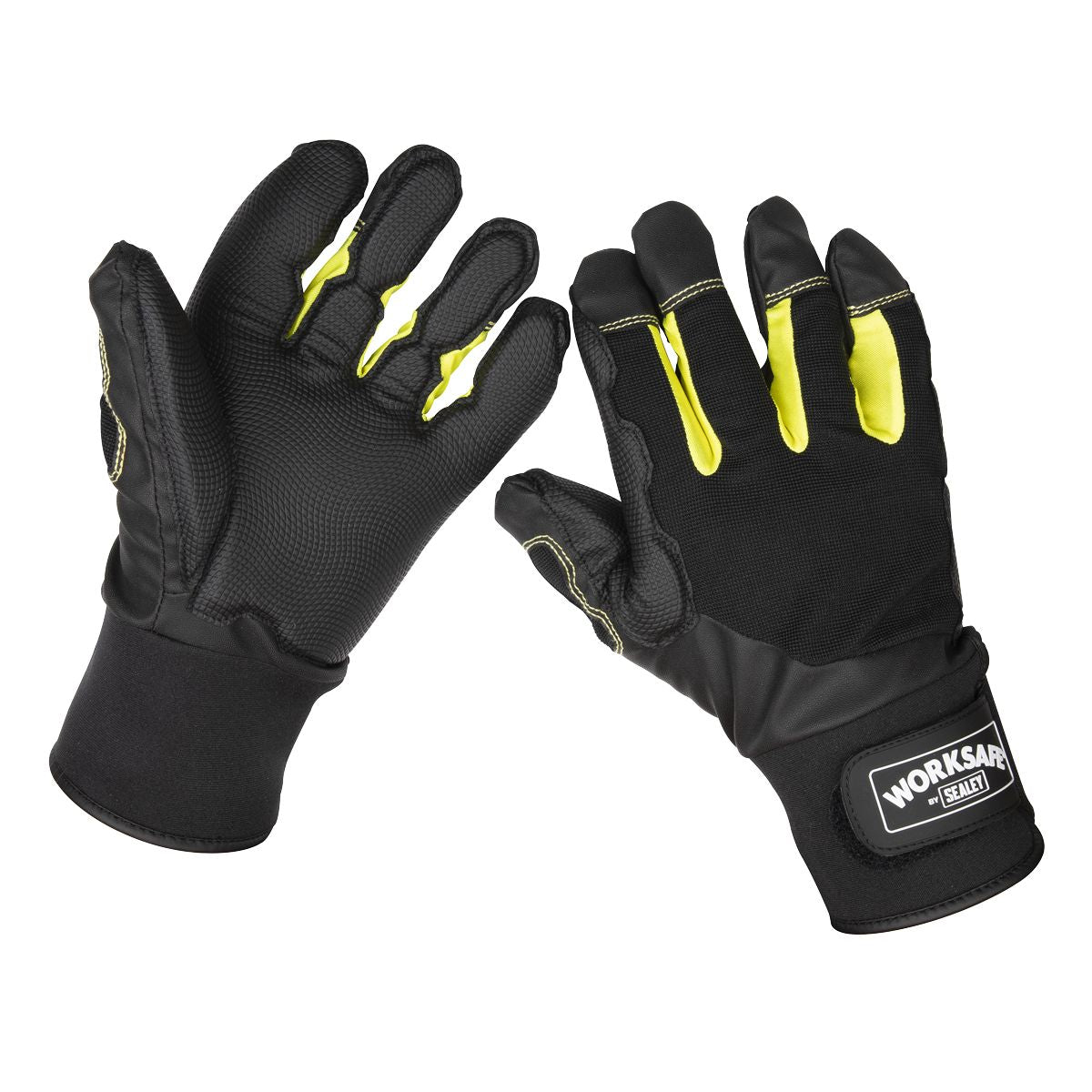 Sealey Worksafe Anti-Vibration Gloves, Large - Pair - Image 1