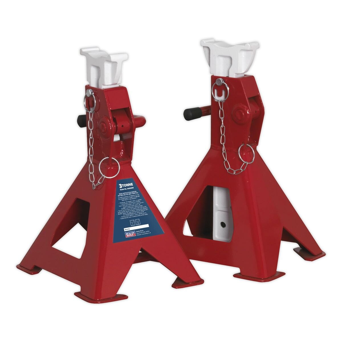 Sealey Auto Rise Ratchet Axle Stands (Pair) 3 Tonne Capacity per Stand - Image 7