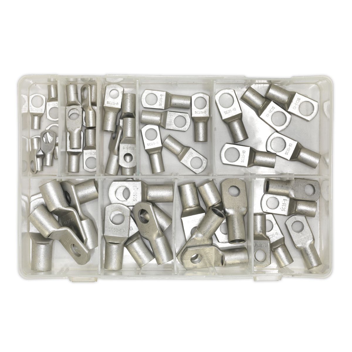 Sealey Copper Lug Terminal Assortment 52pc - Image 4