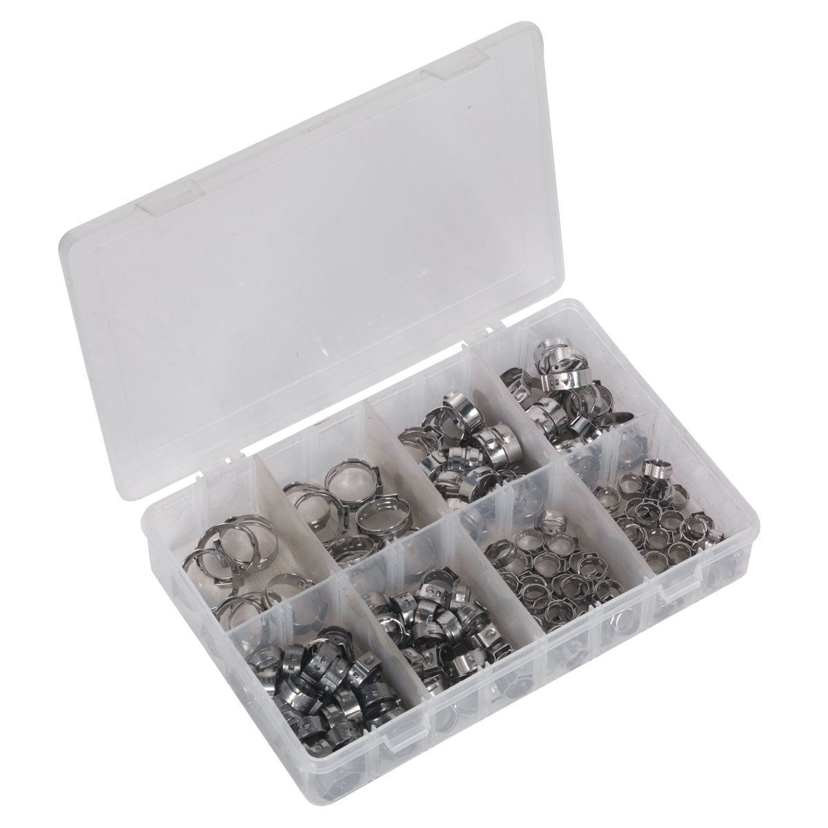 Sealey O-Clip Single Ear Assortment Stainless Steel 160pc - Image 4