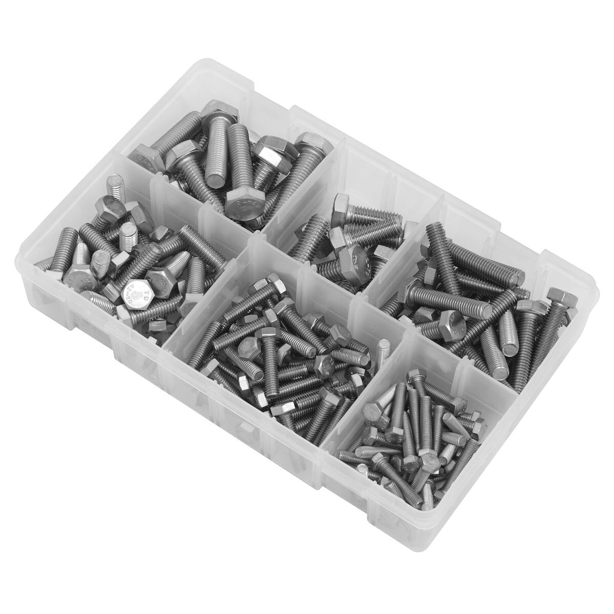 Sealey Stainless Steel Setscrew Assortment M5-M10 150pc - Image 5