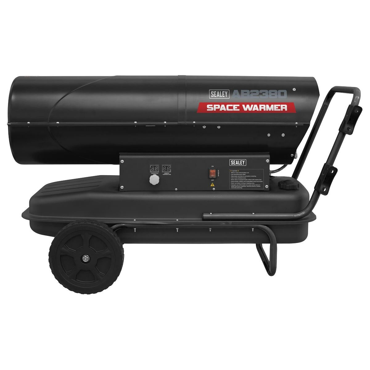Sealey Space Warmer Kerosene/Diesel Heater with Wheels 240,000Btu/hr - Image 5