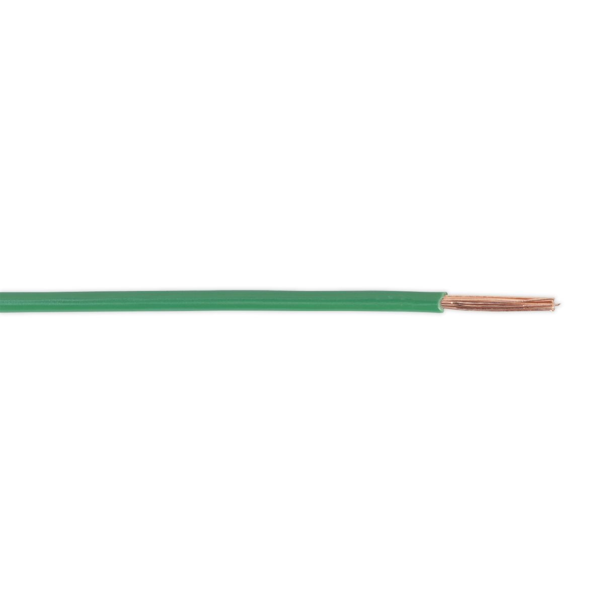 Sealey Thin Wall Single Automotive Cable 2mm_ 28/0.30mm 50m - Green - Image 1