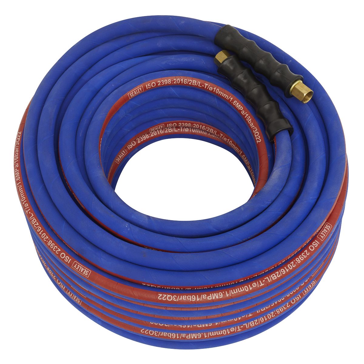Sealey Extra-Heavy-Duty Air Hose with 1/4"BSP Unions 30m x 10mm - Image 1