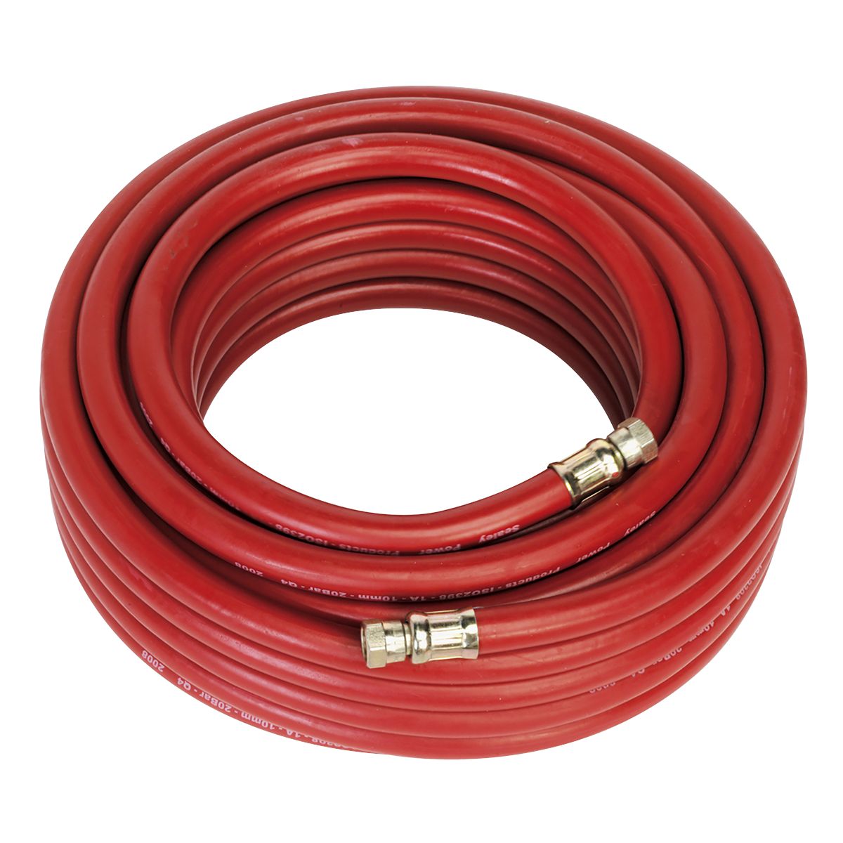 Sealey Air Hose with 1/4"BSP Unions 15m x 10mm - Image 1