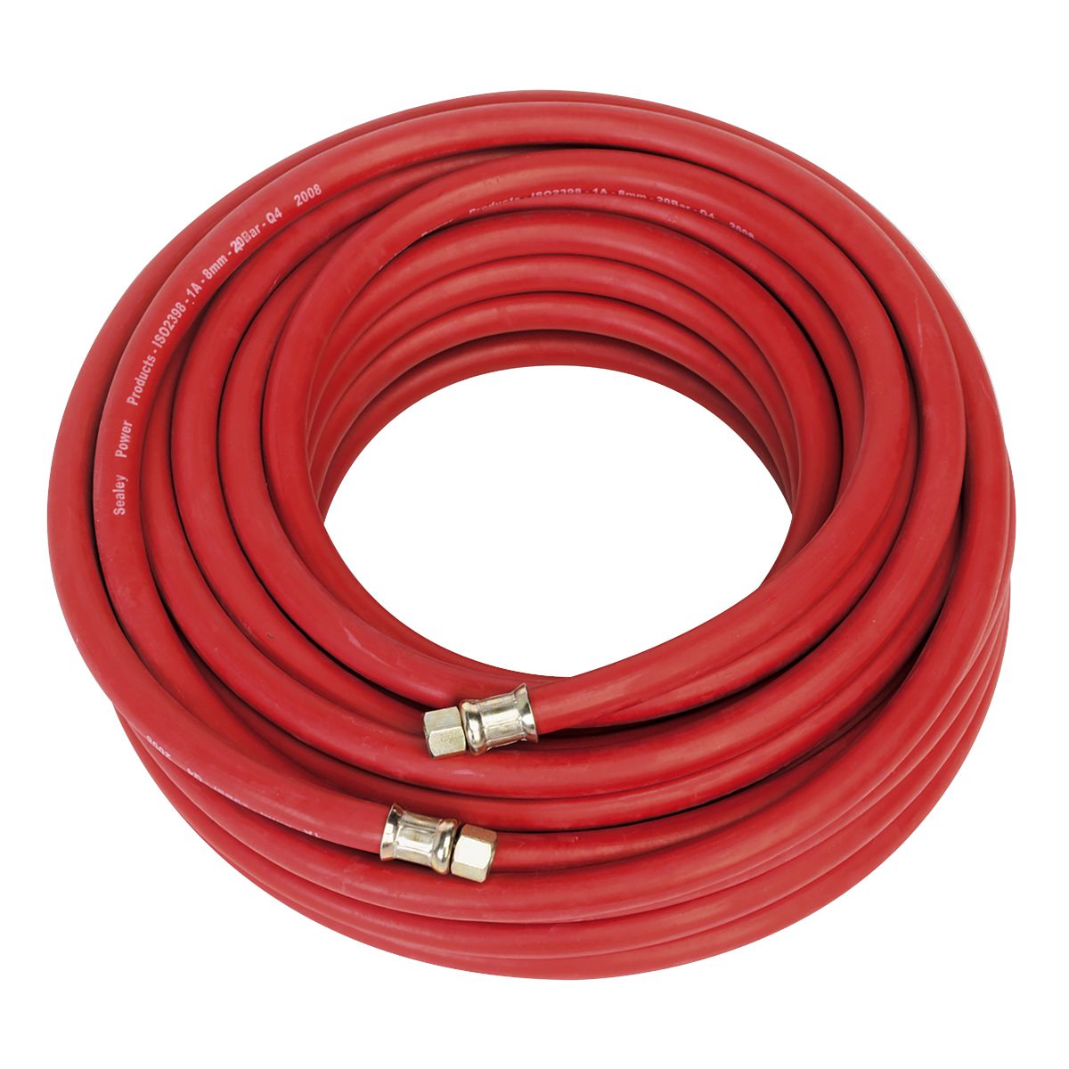 Sealey Air Hose with 1/4"BSP Unions 20m x 8mm - Image 1