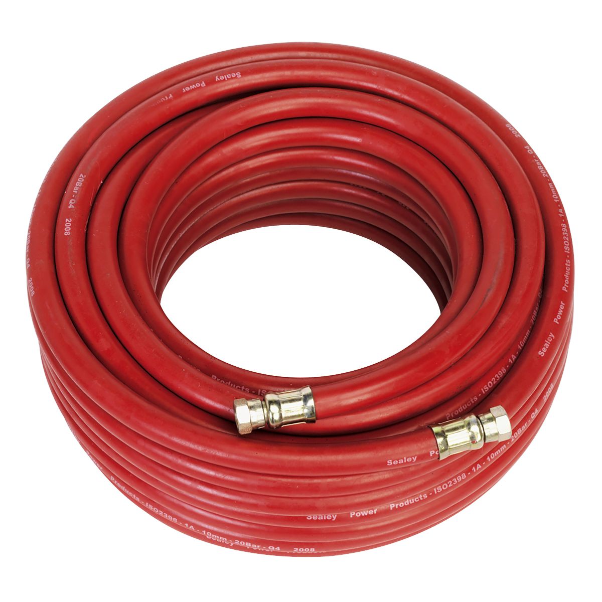 Sealey Air Hose with 1/4"BSP Unions 20m x 10mm - Image 1
