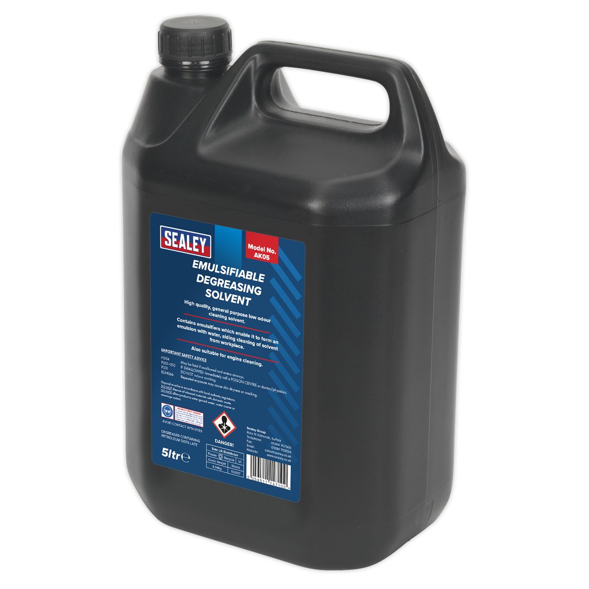 Sealey Degreasing Solvent Emulsifiable 5L - Image 2