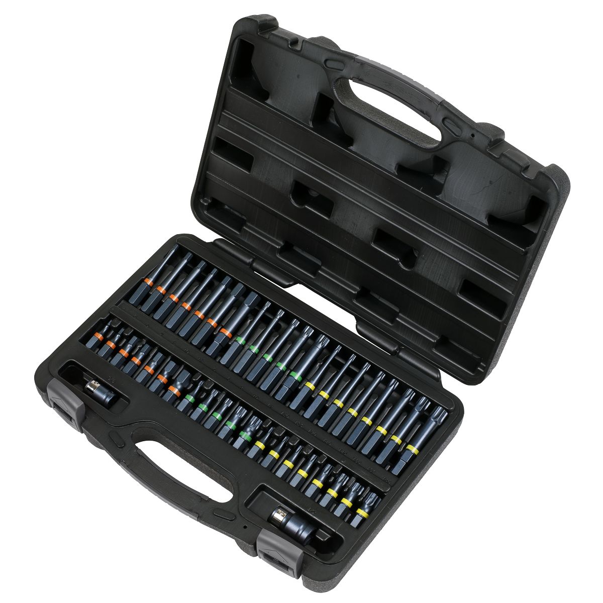 Sealey Premier Impact TRX-Star*/Hex/Spline Bit Set 3/8" & 1/2"Sq Drive 42pc - Image 6