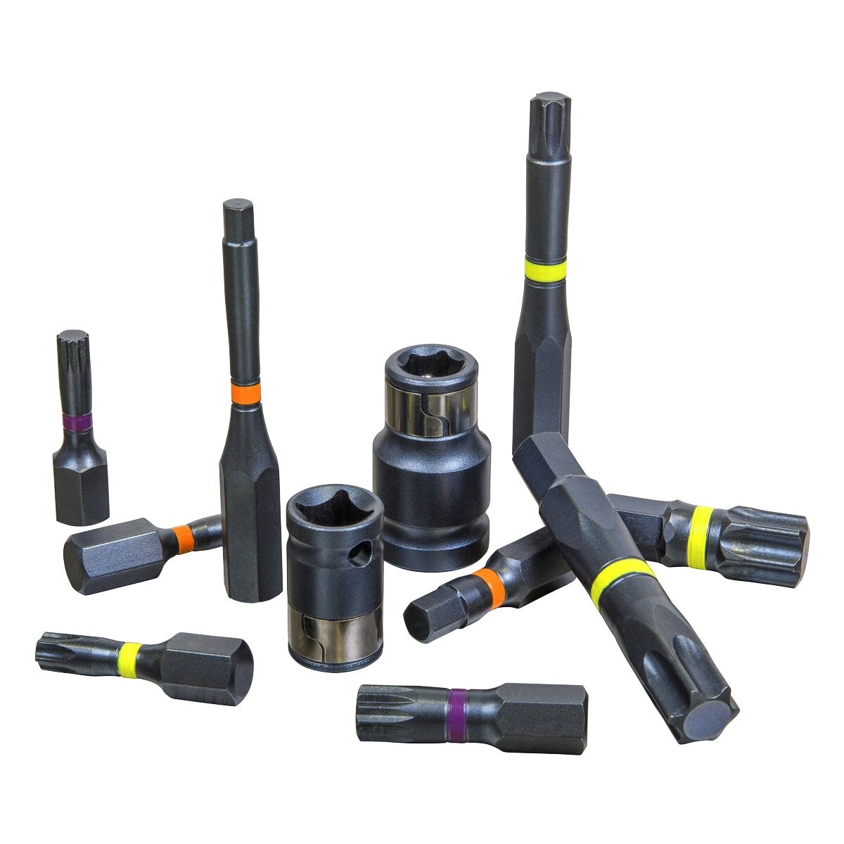 Sealey Premier Impact TRX-Star*/Hex/Spline Bit Set 3/8" & 1/2"Sq Drive 28pc - Image 9