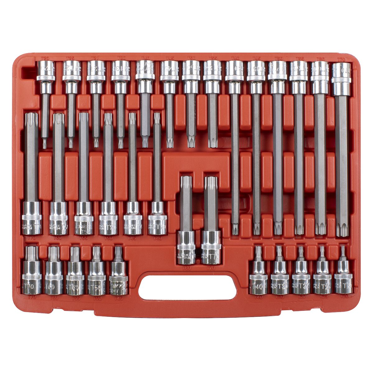 Sealey Premier TRX-Star* Socket Bit Set 1/2"Sq Drive 32pc - Image 4