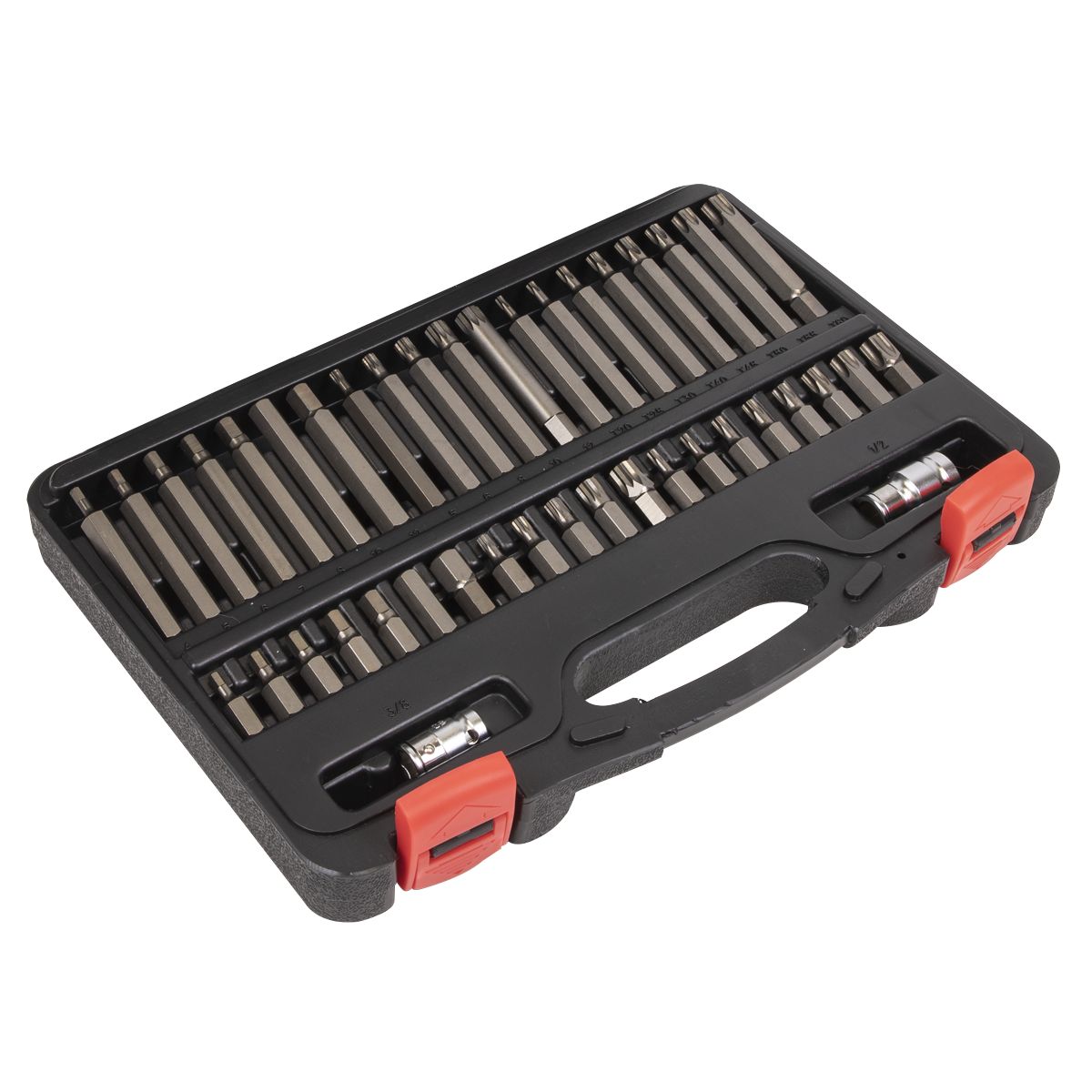 Sealey Premier TRX-Star*/Hex/Spline Bit Set 3/8" & 1/2"Sq Drive 42pc - Image 4