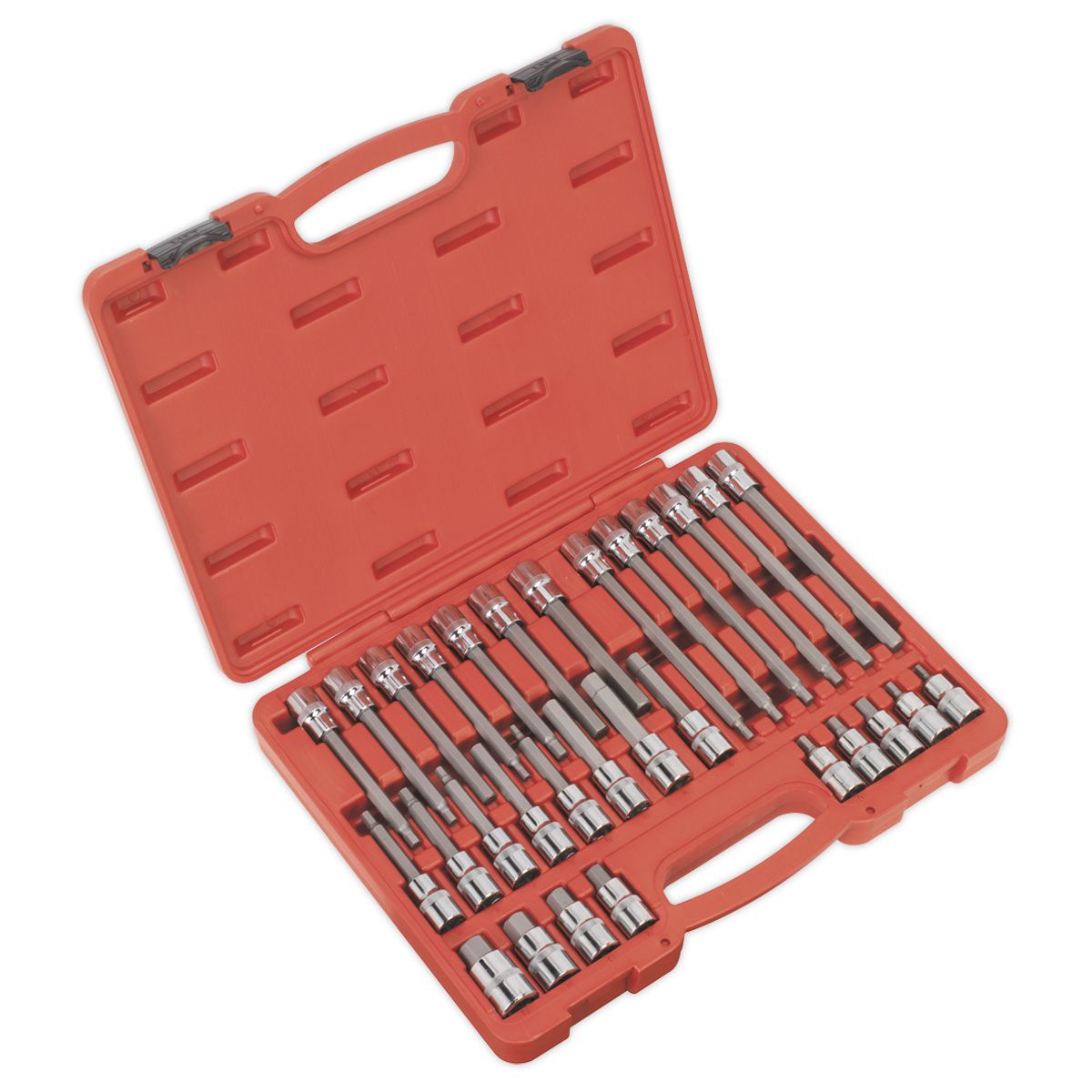 Sealey Premier Hex Socket Bit Set 1/2"Sq Drive 30pc - Image 1