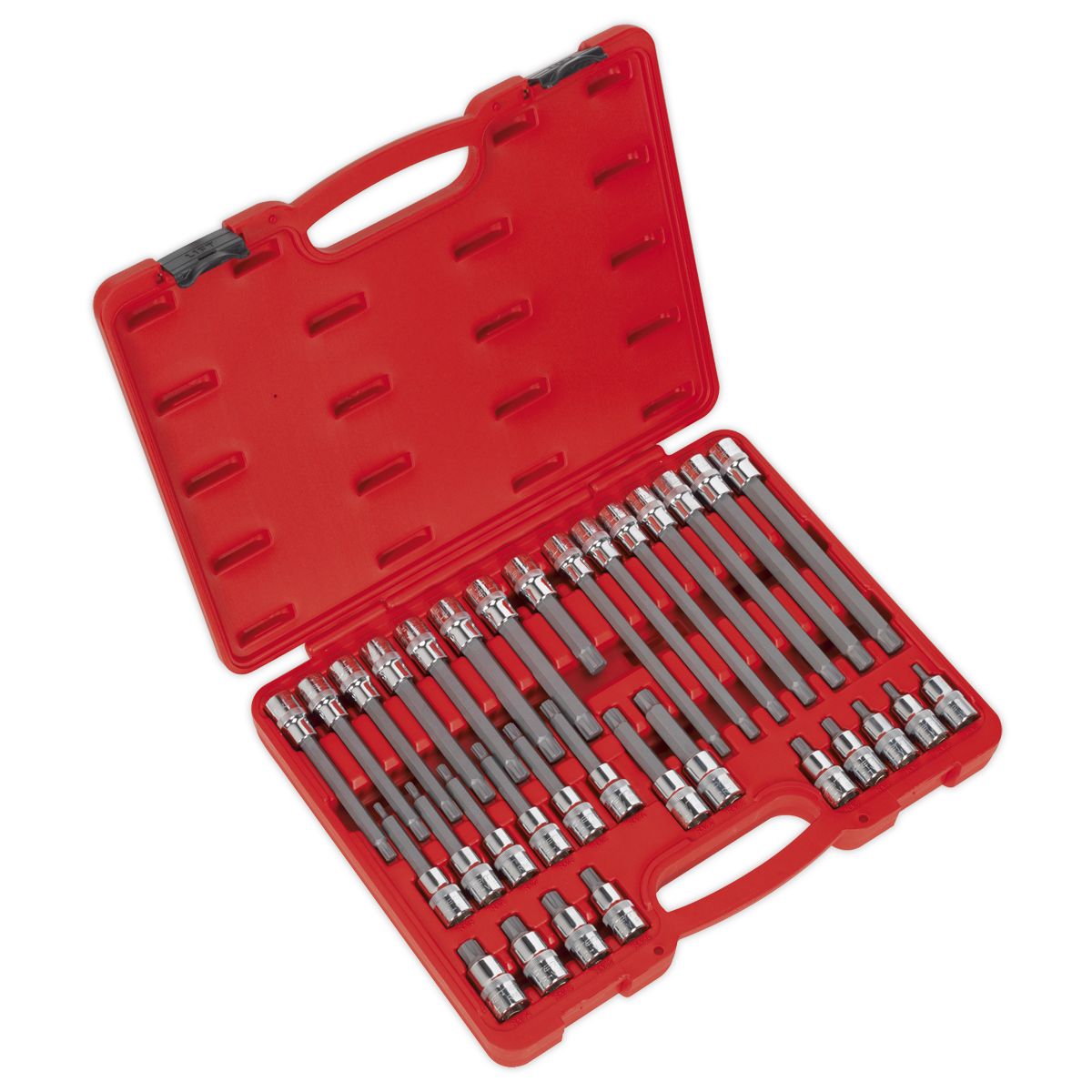 Sealey Premier Ribe Socket Bit Set 1/2"Sq Drive 32pc - Image 1