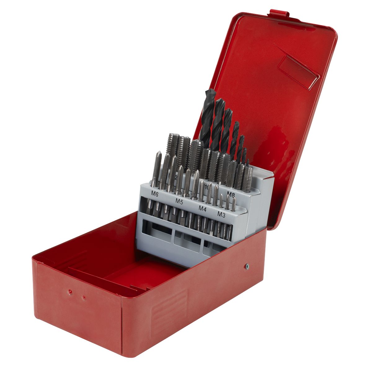 Sealey Metric Tap & Drill Bit Set 28pc - Image 7