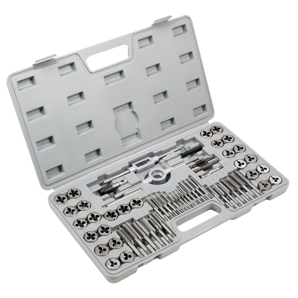 Sealey Metric/Imperial Tap & Die Set 60pc - Image 1