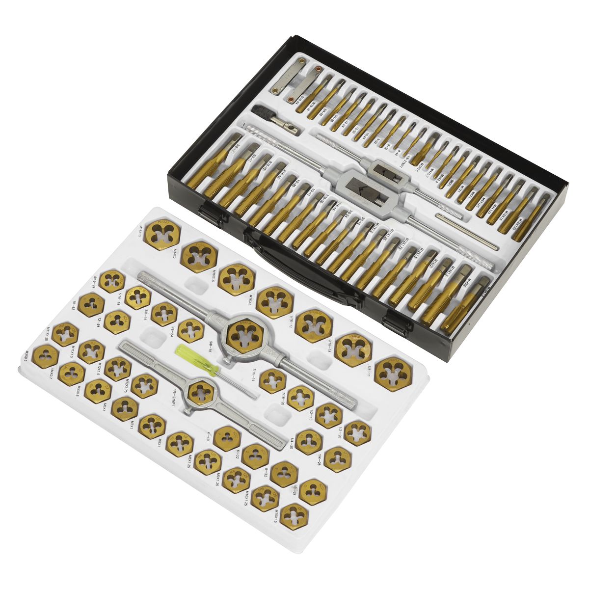 Sealey Metric & SAE/Imperial Hexagonal Tap & Die Set 86pc - Image 7