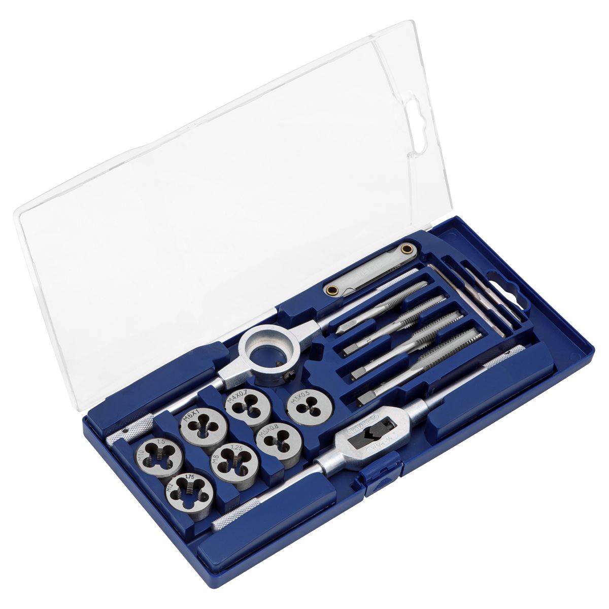 Sealey Metric Tap & Die Set 17pc - Image 1