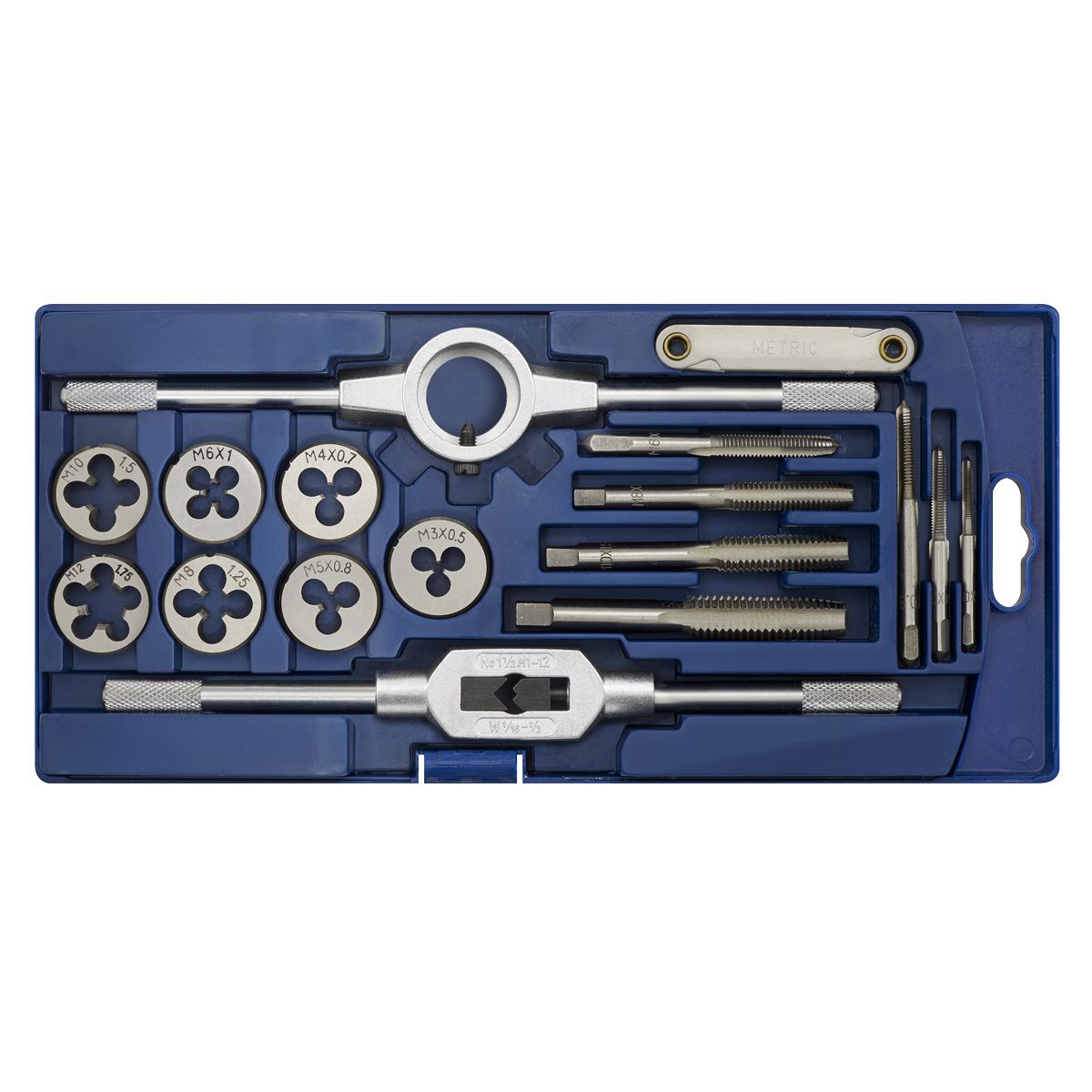 Sealey Metric Tap & Die Set 17pc - Image 3