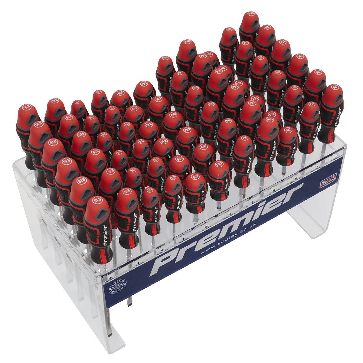 Sealey Premier GripMAX Individual Screwdrivers Countertop Display 66pc - Image 4