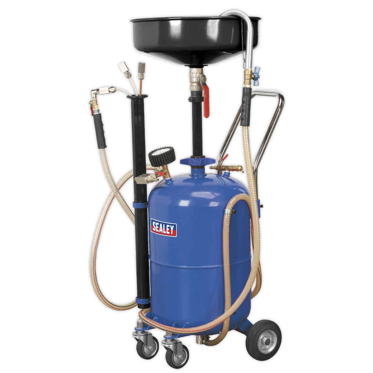 Sealey Air Discharge Mobile Oil Drainer with Probes 35L - Image 1