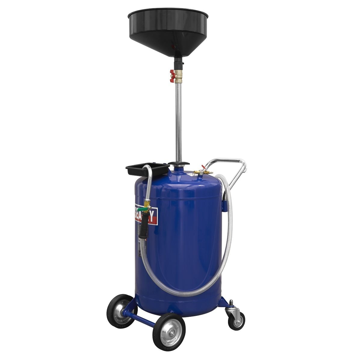 Sealey Air Discharge Mobile Oil Drainer 110L - Image 1