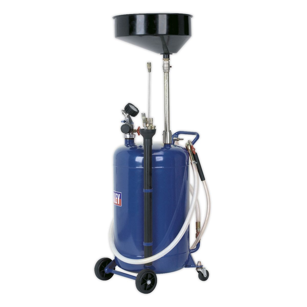 Sealey Air Discharge Mobile Oil Drainer with Probes 90L - Image 1