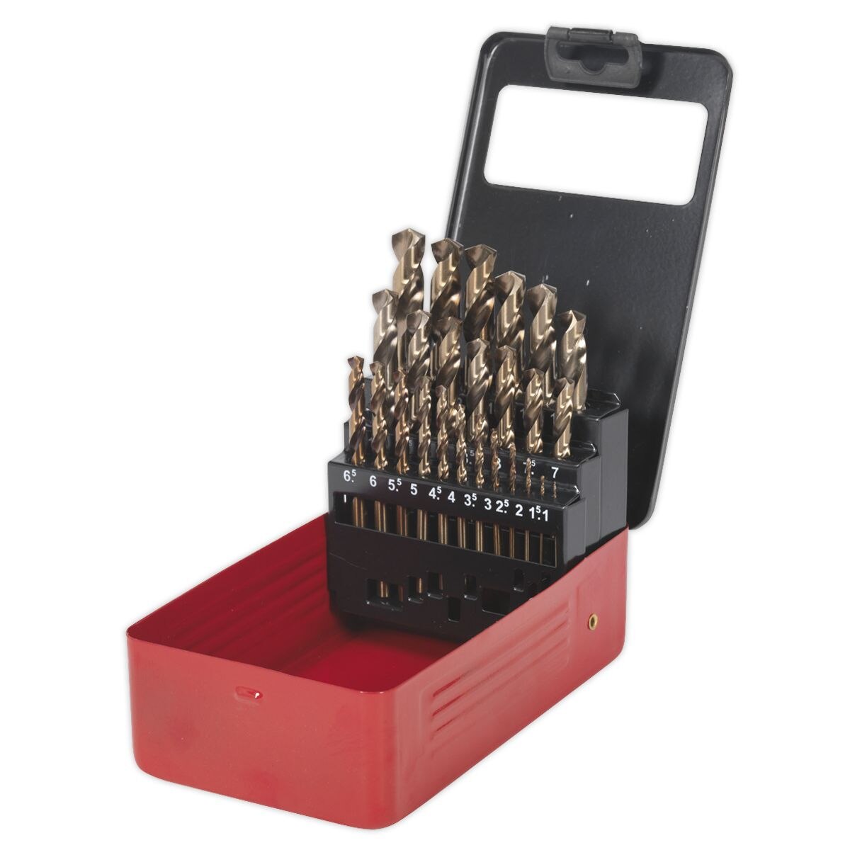 Sealey HSS Cobalt Fully Ground Drill Bit Set 25pc - Image 3