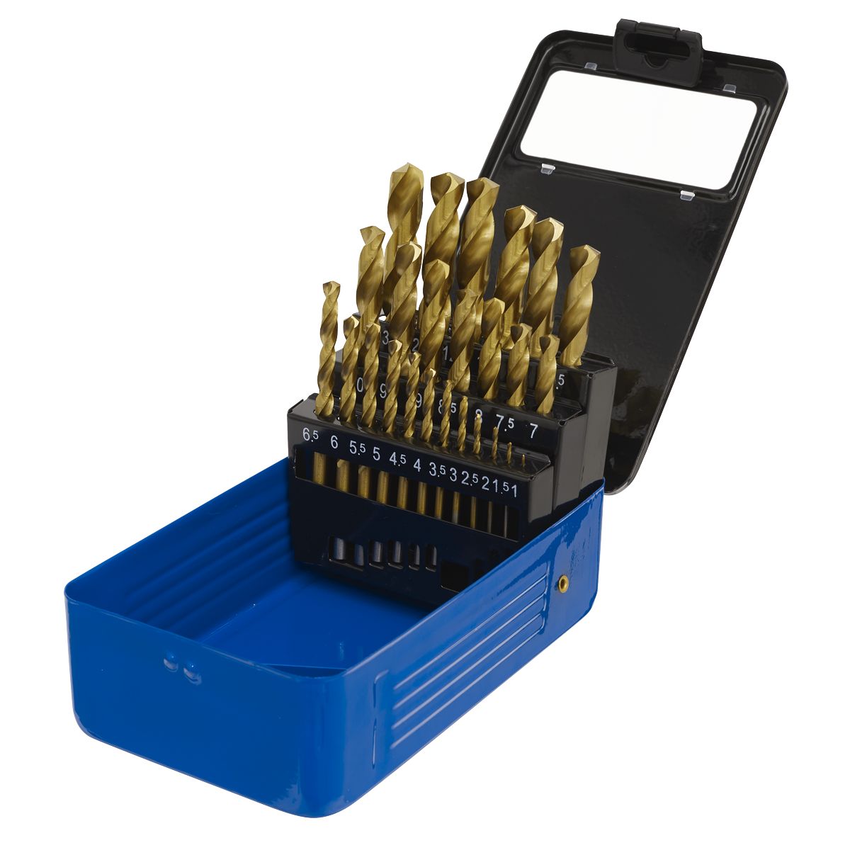 Sealey HSS Fully Ground Drill Bit Set 25pc - DIN 338 - Image 2