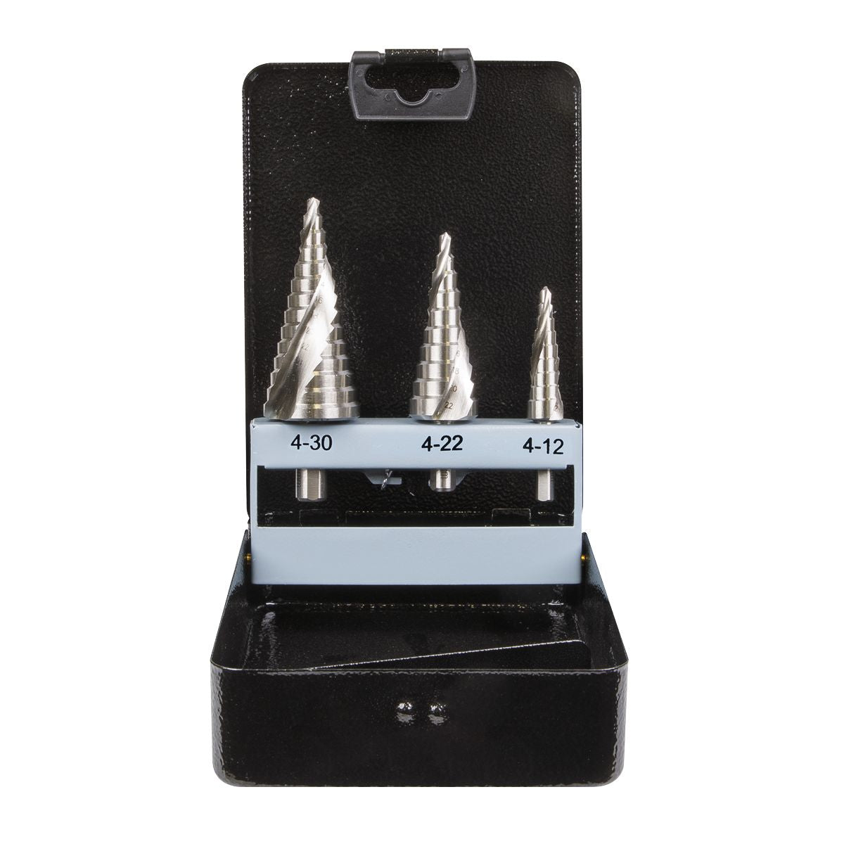 Sealey Spiral Flute HSS 4341 Step Drill Bit Set 3pc - Image 5