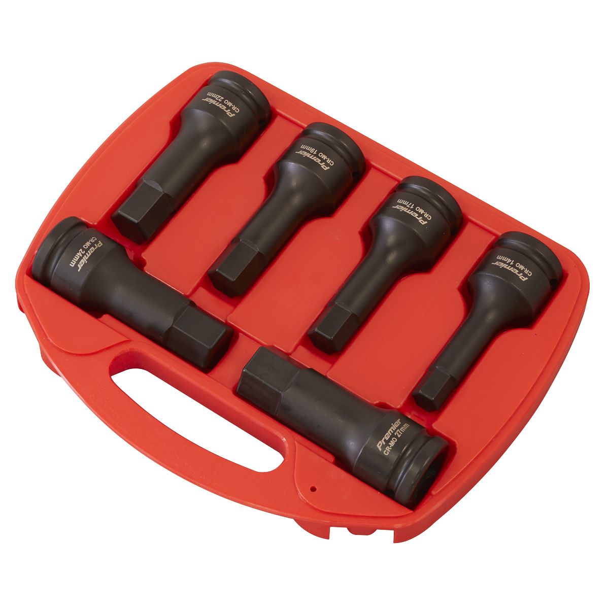 Sealey Premier Hex Impact Socket Bit Set 3/4"Sq Drive 6pc - Image 5