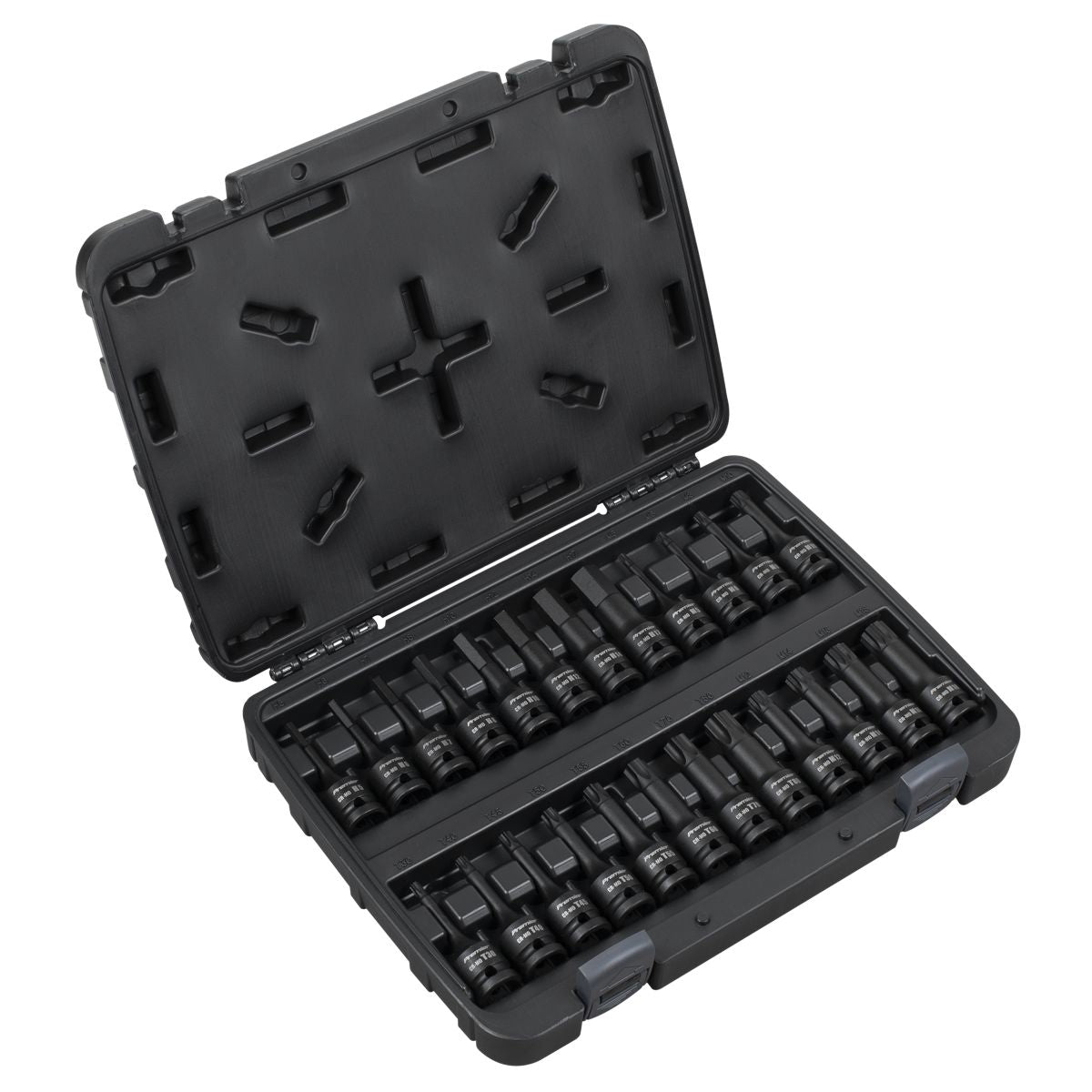 Sealey Premier Hex/TRX-Star*/Spline Impact Socket Bit Set 1/2"Sq Drive 24pc - Image 1