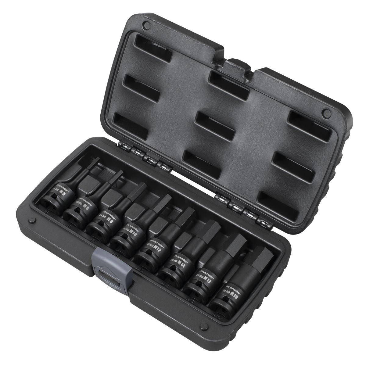 Sealey Premier Hex Impact Socket Bit Set 1/2"Sq Drive 8pc - Image 4