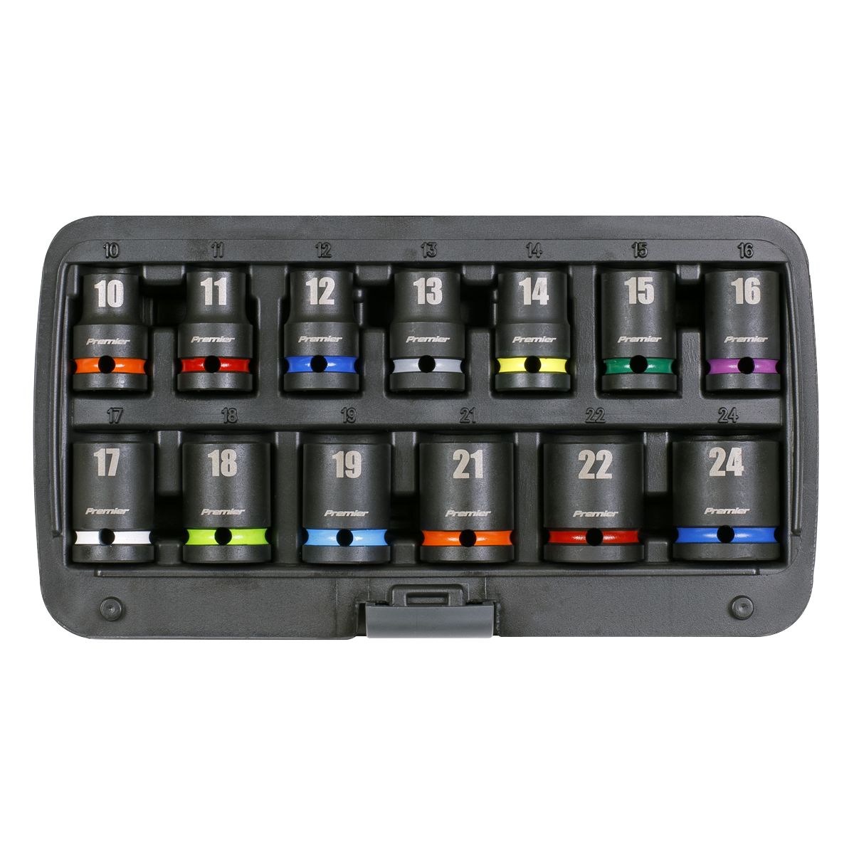 Sealey Premier Impact Socket Set 1/2"Sq Drive 13pc - Image 7