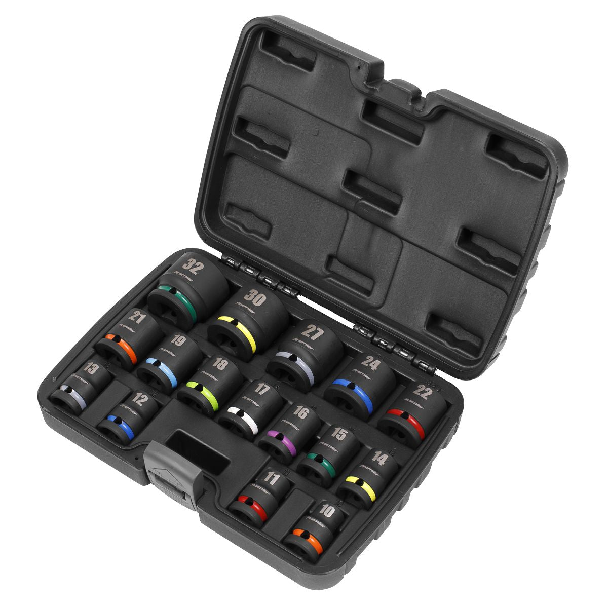 Sealey Premier Impact Socket Set 1/2"Sq Drive 16pc - Image 3