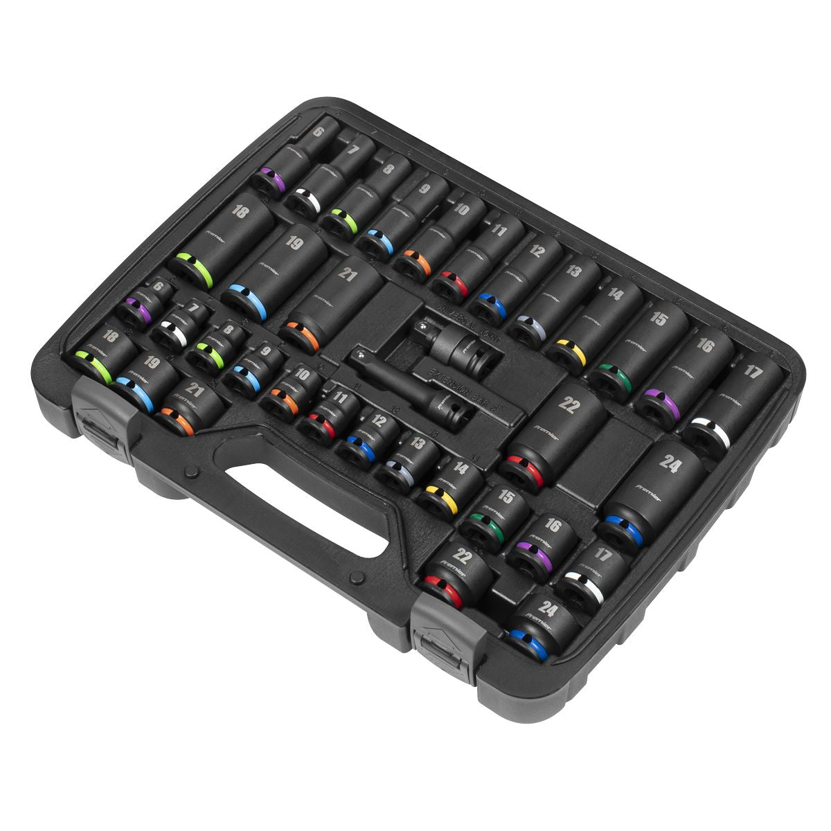 Sealey Premier Impact Socket Set 3/8"Sq Drive 36pc - Image 8