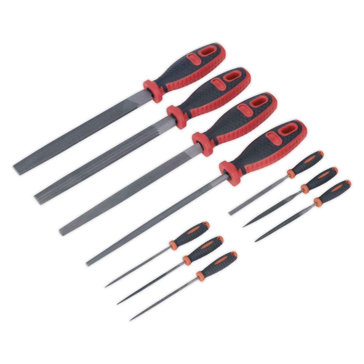 Sealey Premier Engineer's & Needle File Set 10pc - Image 1