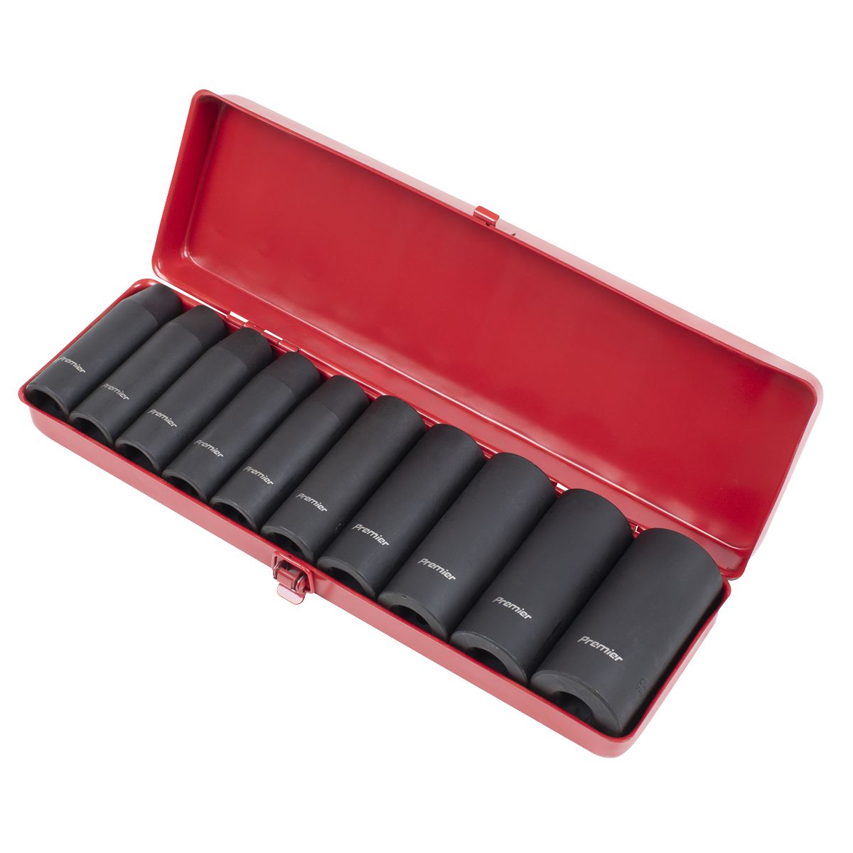 Sealey Premier Deep Impact Socket Set 1/2"Sq Drive 10pc - Image 3