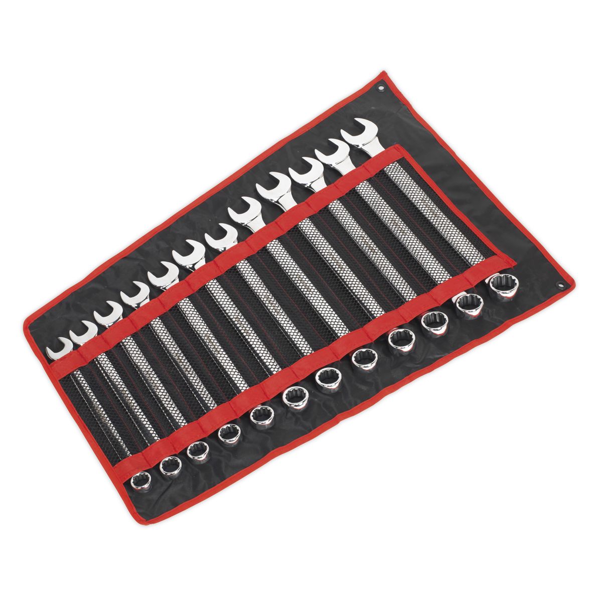 Sealey Premier Jumbo Combination Spanner Set 12pc - Image 4